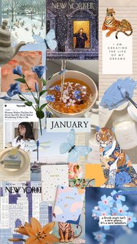 #january #januaryvibes #visionboard #wallpaper #flowers #fyp #vintage #homedecor #aesthetic #nature