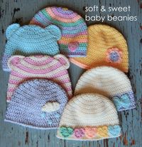 Soft & Sweet Baby Beanies – sara's yarn studio