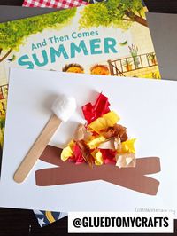 Tissue Paper Campfire Craft