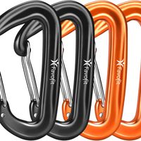 Carabiner Clips, 4 Pack, 12KN (2697 lbs) Heavy Duty Caribeaners for Camping, Hik