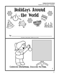 Great free booklet on holidays around the world, for Pre-K, K, 1.