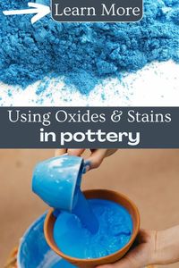 Oxides and stains can be used in lots of ways to decorate pottery clay.  There are some important differences between the two which are helpful to know, as they can affect the results you get in your decoration.  Find out more about the difference between oxides and stains in ceramics here…