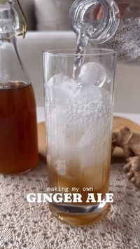 Ginger Ale is my go-to airplane soda 😤 but I probably shouldn’t be drinking it all the time. So let’s make a homemade version. If you like ginger, you’ll love this!