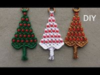 Arbolitos de Navidad Macrame - YouTube