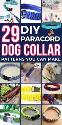 Make a unique collar for your dog with these paracord patterns. They're durable, stylish, and easy to make.