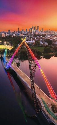 Matagarup Bridge, Perth, Australia 