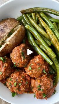 Shannon Epstein on Instagram: "Slow Cooker Meatball Dinner (Whole30)

Would you like the full recipe? If you *follow me* and comment RECIPE & I’ll DM the blog post directly to you. You can also GOOGLE fitslowcookerqueen meatball dinner.

Use your own meatball recipe or the one below. Mine uses almond flour & is #whole30 compatible (also paleo & low-carb).

MEATBALLS
1 1/2 pounds ground meat
1 large egg
3 tablespoons almond flour
2 tablespoons dried basil (or another dried herb)
2 garlic cloves, minced
1 1/2 teaspoons salt
1/2 teaspoon pepper

⏺️ Use your preferred ground meat, I used beef.
⏺️ Use potatoes or sweet potatoes. I used russet potatoes.
⏺️ The blog post includes #instantpot instructions.
⏺️ Don’t like green beans? Substitute asparagus or even squash. 

✨More info: https://fitslo