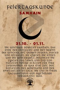 Die Wikinger feierten Samhain, das Ende der Erntezeit und den Beginn des Winters, mit großen Feuern, Festen und Ritualen.   #Samhain #Wikinger #Feiertagskunde #NordischeMythologie #Rituale #Ahnenkult #NordicTraditions #Mythologie #NorseCelebrations #SpiritualRituals #NorseCulture #AncientFestivals #NordischeGötter #Erntezeit #Winterbeginn #Geisterwelt #Mythos #OldWays #NordischeLegenden