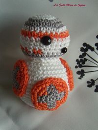 BB8 petit robot de Star Wars au crochet par LesFaitsMaindeSylvie