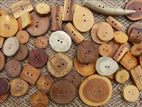 Favour Valley Woodworking has resurrected the traditional art of making buttons from locally available materials. Our buttons are made from local wood & antler. They are shaped & smoothed to slide easily through a button hole & are treated with natural tung oil to stand up to modern washing machines & dry cleaning processes. Wood buttons are round, rectangular, oblong or "teapot" shaped & come in small, medium, large, and extra large. Antlers are made into sliced buttons or antler tip toggles.