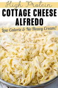 Fall in love with fettuccine all over again with our Cottage Cheese Alfredo Sauce. It's a creamy, dreamy sauce that's perfect for a romantic dinner or a comforting meal at home. Plus, it's healthier, so you can enjoy it guilt-free. It's low fat with 18 grams of protein!