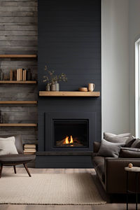 40+ Black Shiplap Fireplace Ideas That Blend Warmth and Style