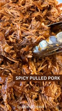 New California Spicy Pulled Pork flavor doesn’t need to be marinated in advance and can be effortlessly prepared in the oven or on the stove. The Pulled Pork is so tender and juicy and slightly spicy with a smoky flavor. Just make an extra batch and freeze it. These will be your best make-ahead meals. #pulledpork #porkrecipe #ovenbaked #ovenrecipe #keto #ketorecipe #quickdinner