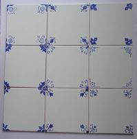 Blue and White Delft Style Handpainted Tiles 9 Designs - Etsy