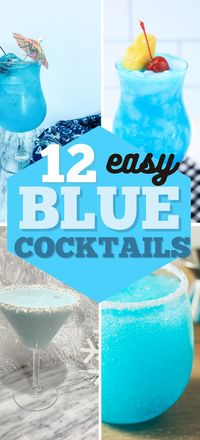 You will love these tropical blue cocktails for summer! Sip them by the pool or just enjoy them at any time of day or night, these blue drinks are perfect for your next beach party