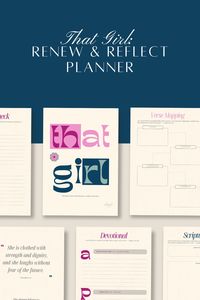 "That Girl: Renew & Reflect Planner" is a faith-based planner for women, combining spiritual growth with goal-setting.

#planner #digitalnotebook #goodnotes #ipad #goodnotes #christian #faith #biblestudy 