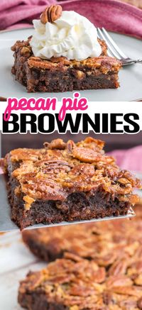 Start a fun family tussle with Pecan Pie Brownies, a rich chocolaty brownie with a sweet pecan pie topping- it'll be a mad dash for seconds!