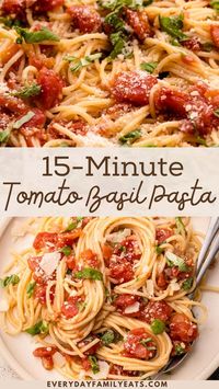 With classic flavors we all know and love, this Tomato Basil Pasta uses pantry staples and can be made with either canned tomatoes or fresh!