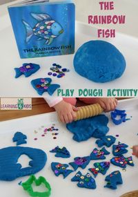 The Rainbow Fish Play Dough Activity | Learning 4 Kids