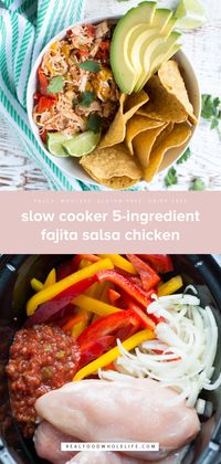 5-Ingredient Slow Cooker Fajita Salsa Chicken — Real Food Whole Life