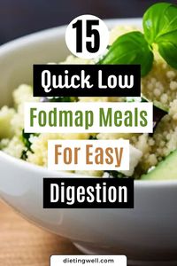 15 delicious LOW FODMAP meals for happy tummies! 😊 Quick, easy, and perfect for sensitive stomachs. #DigestiveHealth #FODMAPFriendly