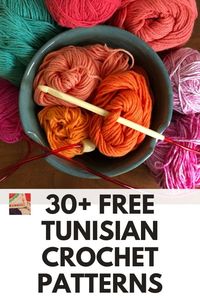 Looking for free Tunisian Crochet patterns? There are so many delicious free Tunisian Crochet patterns as well as Tunisian Crochet stitches to be found here!