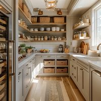 AI Generated Kitchen Walk-In Pantry Interior Design Style