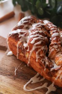 Apple pie meets tender brioche dough in this braided bread topped with a buttery cinnamon glaze. Eat plain, serve warm with ice cream, or use as the most amazing baked french toast! This is the perfect fall bread recipe for any occassion!