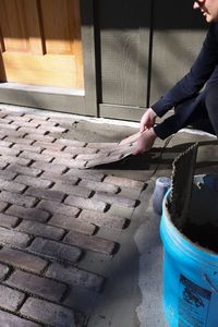 How To Install Bricks On A Concrete Porch Floor - Nadine Stay