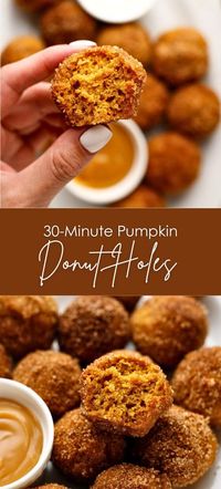 Quick & Easy 30-Minute Pumpkin Donut Holes - Yummy and fully