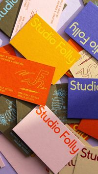 Business cards by and for Studio Folly, printed by Jot Press