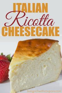 Italian Ricotta Cheesecake, Great Recipe!