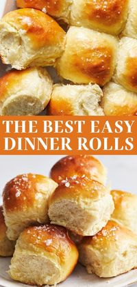 Homemade ultimate dinner rolls are beautifully golden brown, with a soft and fluffy texture, and are surprisingly easy to make! Tons of baking tips, video for how to shape rolls, and make ahead instructions included.