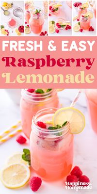 This refreshing homemade raspberry lemonade is perfect for hot summer days! Once you try our fresh raspberry lemonade recipe, you'll never go back to store-bought!