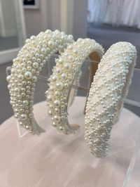 Bellissima Weddings have a wide range of bridal accessories to choose from. We love these stylish pearl headbands for something a bit different on your wedding day.