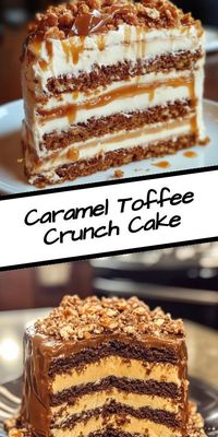 Indulge in a Caramel Toffee Crunch Cake Extravaganza - a festive dessert combining gooey caramel and crunchy toffee! Perfect for your holiday gatherings, this heartwarming cake is easy to make and promises to delight every sweet tooth. Try it this season!