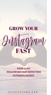 How I gained my first 15,000 followers. Learn how to grow your Instagram fast with this easy to follow guide! #instagram #instagramtips #marketing #socialmedia