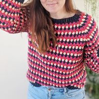 Granny Go Round Jumper Crochet pattern by Iron Lamb