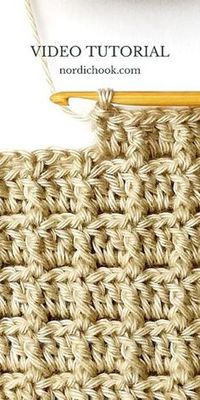 This crochet stitch tutorial shows how to make the aligned squares stitch step-by-step. It includes detailed photo instructions and a video tutorial. This crochet stitch is a repeat of two rows. It is easy to make and it has a gorgeous texture!