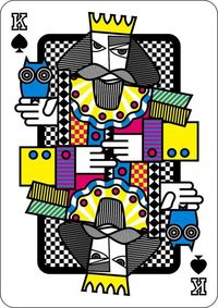 playing cards by Hani Mahfouz, via Behance