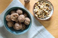 Roasted Walnut and Maple Spiced Protein Balls