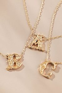 Western Monogram Necklace | Anthropologie