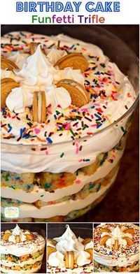 Birthday Cake Funfetti Trifle