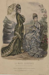 The Me I Saw - 1877 French fashion plate.