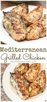 Super easy Mediterranean Grilled Chicken Breasts