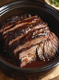 Slow Cooker BBQ Beef Brisket is a tender, flavorful dish that’s perfect for family dinners or gatherings. Cooking the brisket in the slow cooker ensur...