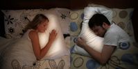 Long distance pillow: lights up when the other person is sleeping on theirs, and you can hear their heartbeat!  If the other person was a timelord, you could feel the Master's pain of constant four drumbeats.