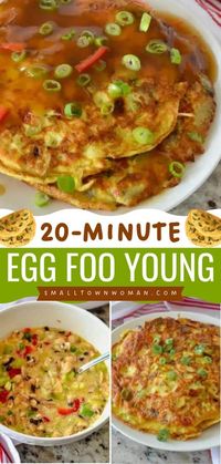 Your brunch food ideas must have this easy egg foo young recipe! Filled with veggies and chicken then smothered in gravy, this Chinese omelet is delicious. While it's a great morning breakfast, you'll want it on your rotation of family-friendly dinners!