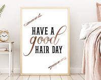 Hair Printable Hair Quotes Digital Download Life Isnt | Etsy