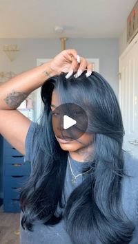 The Original Redfairyy on Instagram: "ITS MY BIRTHDAY 🎈🎉 It’s been a hot minute since yall seen me and what better day than 1/24/24!! My videos been going crazy on TikTok lately so it’s about time I start showing yall love over here 🥹 Full detailed videos dropping next on everything I showed in the video! Enjoy 😉   Wig details: @wowafrican_official “Laurasia06” yaki straight 360 wig 22” 180 density.  Click the first wig in the link in bio 🧚🏾‍♀️🫶🏾  #laurasia #laurasiaandrea #laurasiaandreayt #wig #wiginstall #gluelesswigs #blueblack #curlyhair #layers"